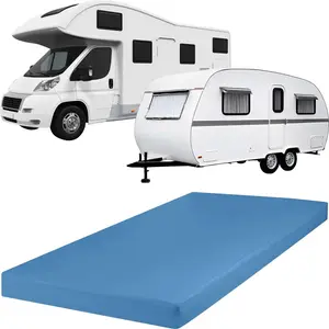 Простыня на резинке Pittsburgh для каравана, автодома и лодки, синяя, 140x200 см - 160x200 см REDBEST