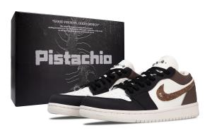 Jordan Кроссовки Air 1 Desert Wild Abrasion Resistant Low top Vintage мужские Mocha