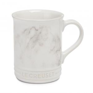 Кофейная кружка Le Creuset с мраморной аппликацией, белый