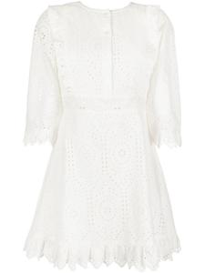 Платье-рубашка с английской вышивкой TWINSET, белый