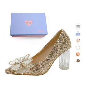 Xingdiman Женские туфли на высоком каблуке - шампань [подарочный набор] (с подарком), цвет Champagne[Gift Box Set](Gift Included)
