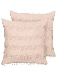 Декоративная подушка Beliani Deko AGASTACHE, розовый