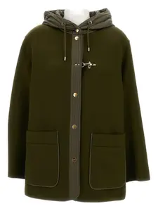 Пальто Caban с капюшоном Fay, зеленый