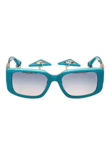 Квадратные солнцезащитные очки с цепочкой GUESS USA, синий