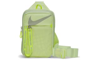 Nike Сумка через плечо из полиамидной коровьей кожи, сумка-кроссбоди, стандартного размера, унисекс, флуоресцентно-желтого цвета