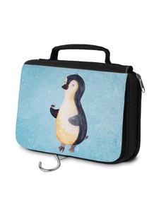 Mr. & Mrs. Panda Косметичка Penguin Ladybug с надписью "No Saying" (без текста), ледяного синего цвета