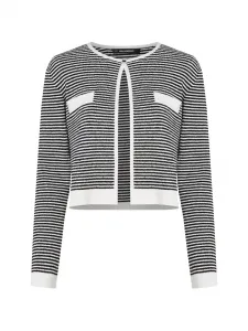 Кардиган в полоску Karl Lagerfeld, черный