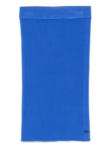 Юбка в рубчик MSGM Kids, синий