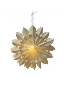 Marelida Светодиодная бумажная звезда, рождественская звезда, светящаяся, диаметр 40 см, белого цвета