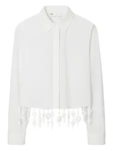Рубашка с кристаллами Tory Burch, белый