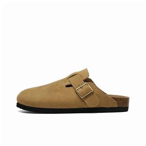 T628 Скользоустойчивые износостойкие бесшумные закрытые тапочки унисекс верблюжий, цвет Camel