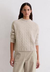 Джемпер Marc O'Polo LONGSLEEVE STAND-UP COLLAR, Chalky Mauve Melange/Beige