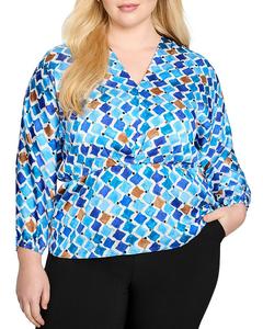 Верх Sofia в цвете "морское стекло" NIC+ZOE Plus, синий