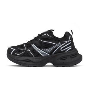 RENBEN Женские легкие утолщенные кроссовки на платформе черные, цвет Black