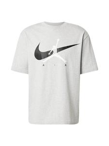 Jordan Футболка 'BRK JM' в крапчатом сером цвете