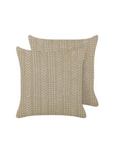 Декоративная подушка Beliani 2er Set Deko SENECIO, цвет beige/weiß