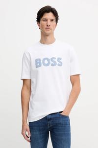 Хлопковая футболка Boss Orange, белый