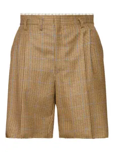 Клетчатые шорты строгого кроя MAISON MARGIELA, нейтральный