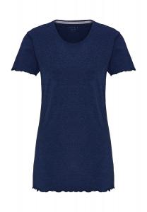 Рубашка для сна, присборенный край, эластичное полотно, в крапинку, для женщин DesiréE, цвет Marine Mel