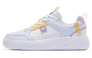 Кроссовки для скейтбординга женские, низкие, белые/синие Qiaodan