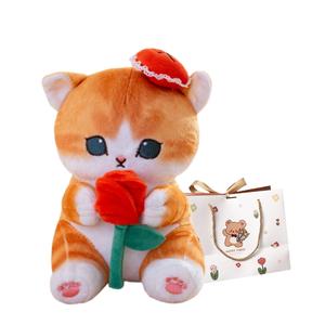 Милые спортивные кошачьи куклы плюшевые куклы высота 25 см OU DI PIG