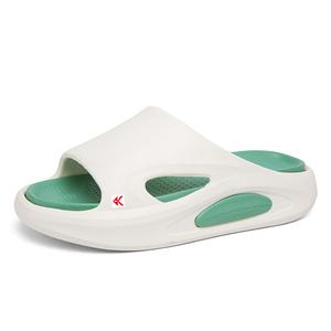 ZAMST Мужские противоскользящие шлепанцы устойчивые к истиранию бело-зеленые, цвет White Green