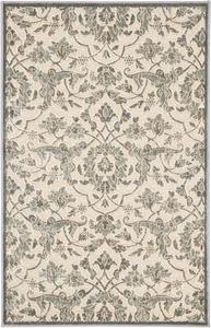 Ковер SAFAVIEH, 79 x 122 см, Paradise Collection, Cream & Slate, современный вискозный дизайн, идеально для помещений с высокой проходимостью: прихожая, гостиная, спальня (PAR341-2740)