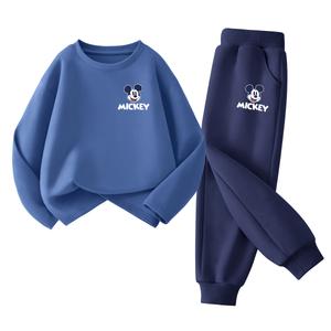 Детская повседневная спортивная одежда Disney, серо-голубой