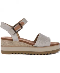 Женские сандалии из пряжи натурального цвета, окрашенной вручную. Toms, серый