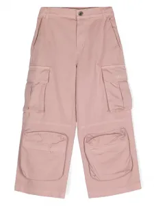 Твиловые брюки карго Missoni Kids, розовый