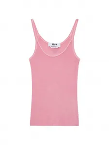 Майка с круглым вырезом Msgm, розовый