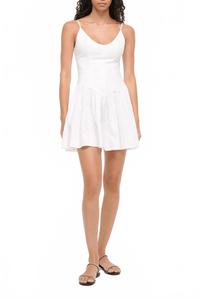 Мини-платье Dena белого цвета Staud, белый