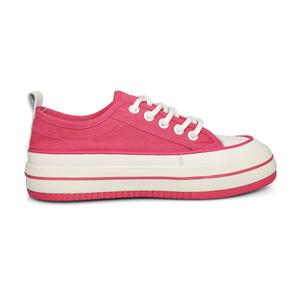 Женские парусиновые кеды с низким верхом, розово-красный B10Crown