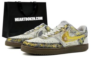 Court Vision Suixin, Sun God, Shopping Bag, амортизация, защита от истирания, низкие кроссовки для скейтбординга Unisex Nike, айвори