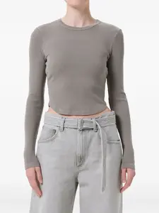 Рифленая футболка Neema Agolde, серый