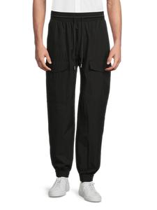 Спортивные брюки-карго с завязками Helmut Lang, черный