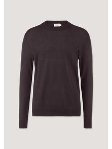 вязаный свитер цвета ежевики Hessnatur