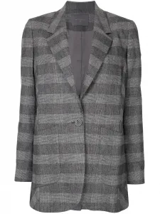 Блейзер в клетку Prince of Wales Lorena Antoniazzi, серый