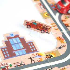 Дорога - Трек для Машинок Охранник - Пазл 44 шт. HABARRI