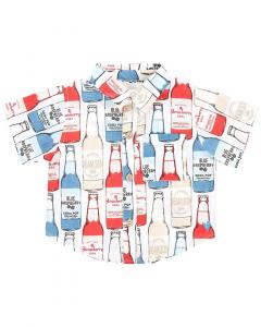 Розовая рубашка с цыплёнком Pink Chicken, мультиколор