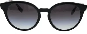 Женские солнцезащитные очки BURBERRY Amelia Grey Gradient Round BE4326F 38248G 55, Black