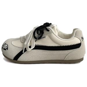 City camel Женские низкие скейтерские кеды бежево-черные, цвет Beige Black