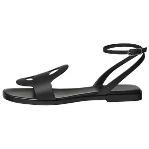 HERMES Сандалии Julie Strap, женские, черные