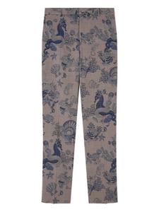 Versace брюки Coral Theater, коричневый