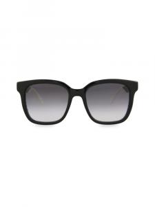 Квадратные солнцезащитные очки 55 мм Alexander Mcqueen, черный