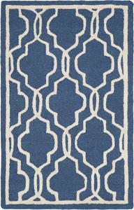 Ковер акцентный ручной работы safavieh cambridge коллекция navy/ivory cam131g марокканский премиум шерсть, 77 x 122 см