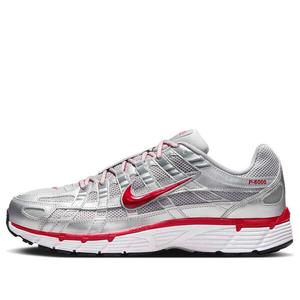 Кроссовки p-6000 'metallic silver cool grey red' Nike, серебряный