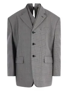 Однобортный пиджак Comme Des Garcons, черный