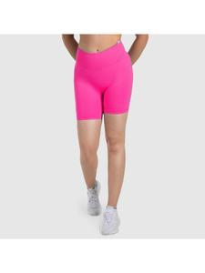 SMILODOX Короткие леггинсы Arleta с эффектом сборки, розовые