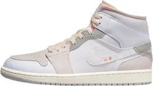Кроссовки Nike Air Jordan 1 Mid для мужчин, White/Neutral Grey/Phantom